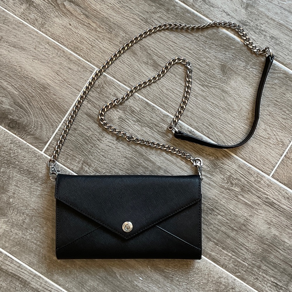 Rebecca Minkoff Leather Crossbody/Clutch Black